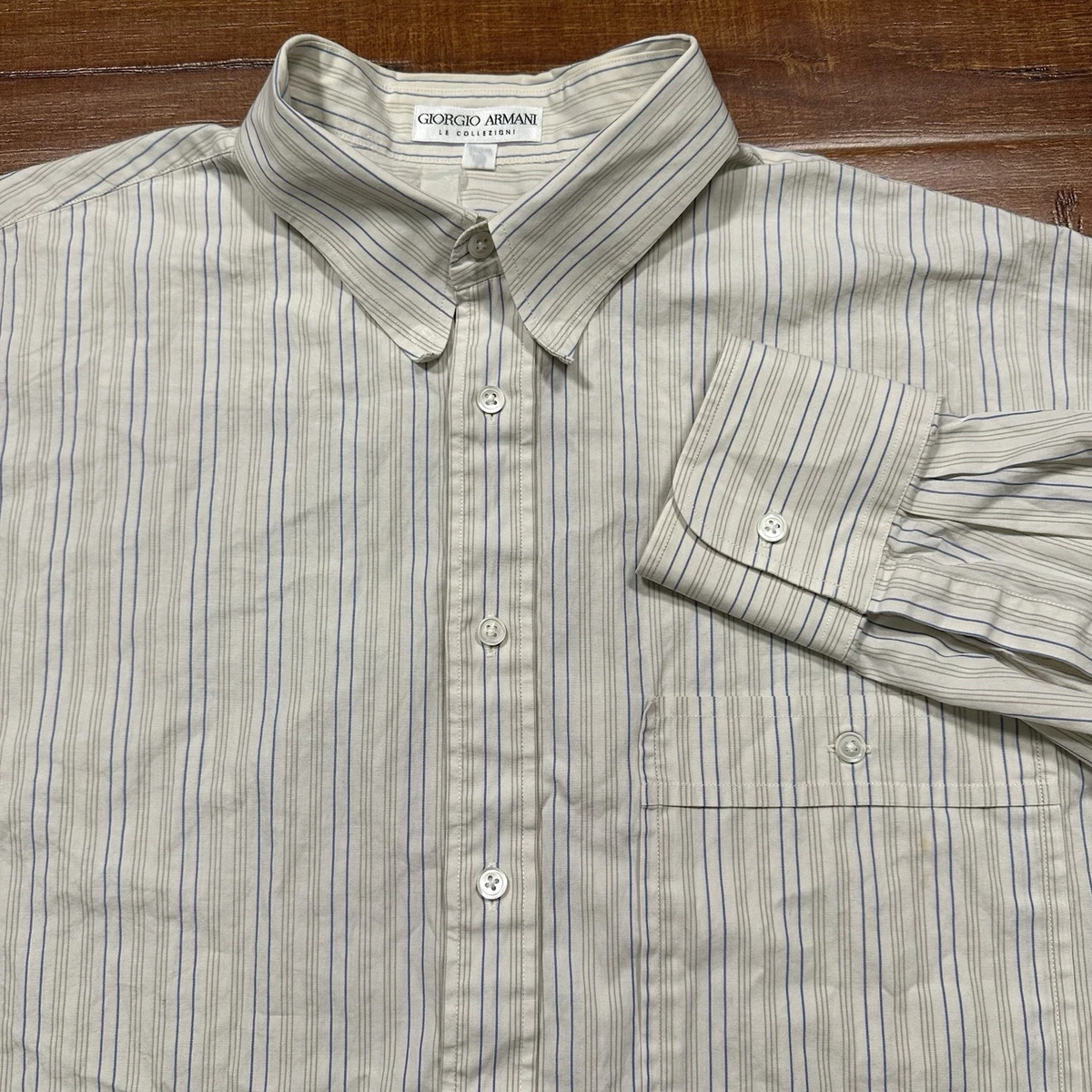 Giorgio Armani Striped Casual Button-Down Shirts for Men for sale