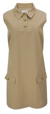 Frame The Utility Shift Dress in Light Khaki