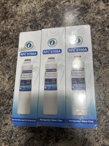 Fridge Water Filters - RFC 0700A - 3 Pk, New Sealed - Picture 1 of 2