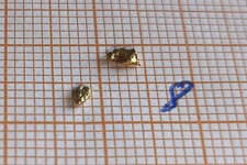 Alaska Gold Nuggets, Gold Nuggets, Naturgold aus Alaska, 2 Stück
