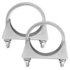 2.75 Inch U-Bolt Exhaust Clamp, Rustproof Galvanized Iron 70mm/2.75inch
