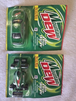 Vintage Mountain Dew Die Cast Cars Golden Wheel Pepsi Promo Lot 2