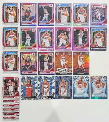 2024-25 Panini Donruss Optic Washington Wizards Team Lot Of 28