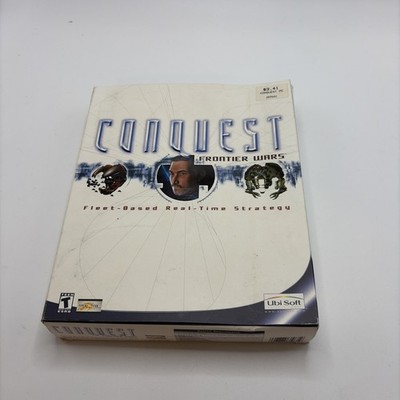 Conquest: Frontier Wars (PC, 2001) UBISOFT Big Box Y2K Complete In Box