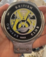 Vintage British Owners Auto Motorcycle Club Badge License Topper 4.5