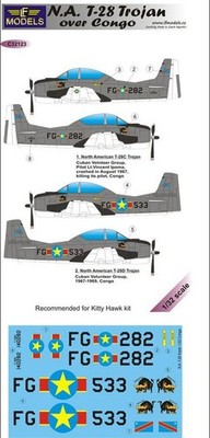 LF Models C32123 1/32 T-28 Trojan over Congo 2 decal options for Kitty Hawk