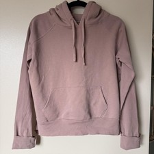 Frank Eileen Tee Lab LAB502R Cropped Hoodie Medium Mauve