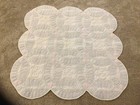Wedding Ring Quilt Hand stitched Wall Lap 48” x 48”  Pink Black Great Condition — photo 3