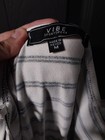 Vibe Sportswear Womens Black & White Striped One Piece Jumpsuit Size M — photo 4