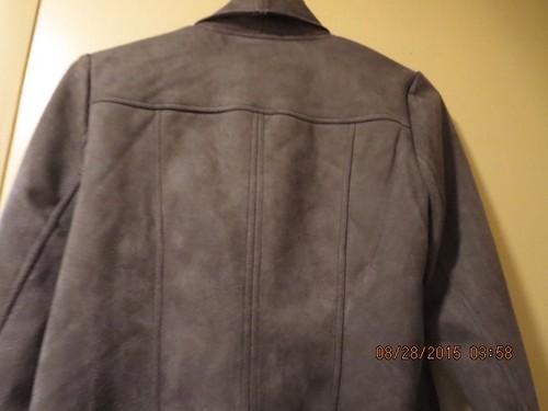 TAHARI KUNSTSUADE GRAUE JACKE--SOOOO WEICH--GRÖSSE SMALL--#T14-7 - Bild 14 von 24