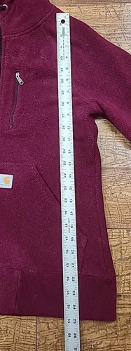 Carhartt Full Zip Hoodie Jacke Burgundy Fleece 101404-506 Workwear Damen S 4/6 - Bild 7 von 9