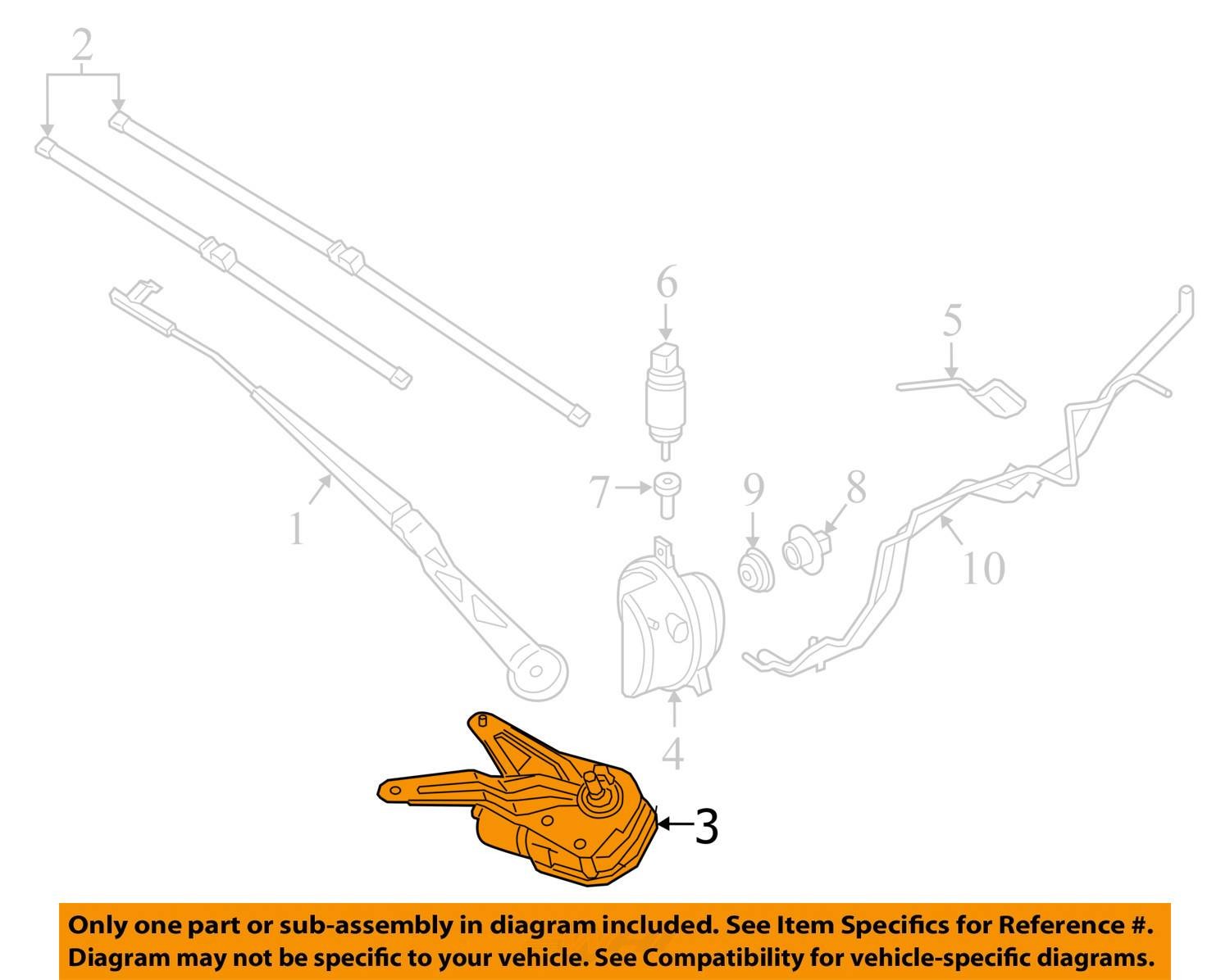 2014 2015 2016 2017 2018 2019 BMW I8 OEM FRONT LEFT WINDSHIELD WIPER MOTOR