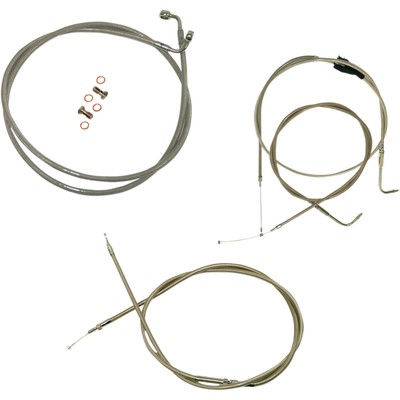 LA Choppers Stainless Standard Cable Kit for Mini Ape Handlebars (LA-8005KT-08)