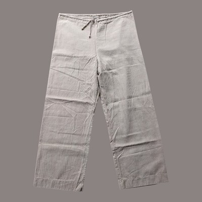 Size M - Sunday Service PARIS WIDE Leg Drawstring PANTS Beige Yeezy 