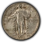 1926-S 25c Standing Liberty Silver Quarter - Luster - XF - SKU-Y6363