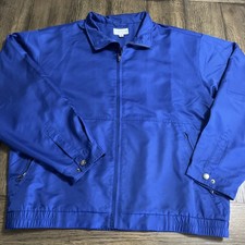 Chaqueta Cutter & Buck WeatherTec XL azul cremallera completa resistente al agua y al viento