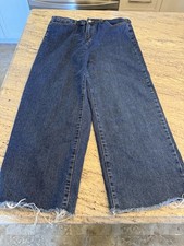 jeans wide leg ,30 high waisted pants