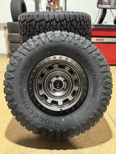 17x9 Arena Gunner Gray Wheels 35 Rt At Tires 5x5 Jeep Wrangler Jk Jl