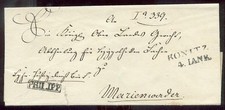KONITZ 1860 aprox. CARTA OFICIAL SELLO PERSONAL PHILIPP (B0235