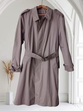 Westbury Padded Trench Coat Men's Large Beige Lined Full Length size 52