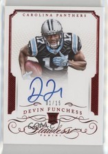 2015 Panini Flawless Rookie Auto Ruby 1/15 Devin Funchess #RA-DF Auto 4n1