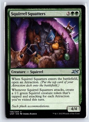 SQUIRREL SQUATTERS 156 UC UNFINITY MAGIC: THE GATHERING