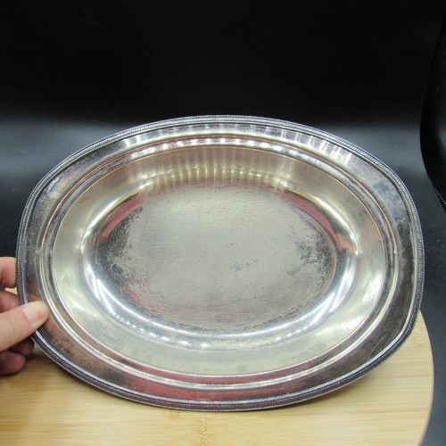 LOT OF 4 Vintage Silverplate Trays Platter Bowl Barbour Andover Silver Plate - Picture 4 of 22
