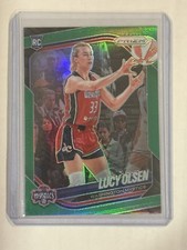 2025 Panini Prizm Lucy Olsen Green Rookie card #104  Washington Mystics  WNBA