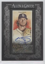 2020 Topps Allen & Ginter's X Framed Mini Black Frame /10 Chris Paddack Auto 2k3