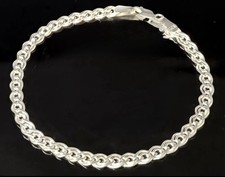 Herren Armband 925er Sterling Silber massiv Nonna 5mm, 21cm Männer Kette Schmuck