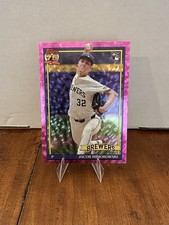 2026 Topps Series 1 - Jacob Misiorowski Pink Crackle Foil Rookie Brewers SP