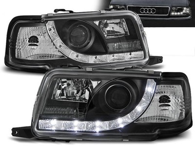 Headlights for Audi 80 B4 1991 1992 1993 1994 1995 1996 VR-1121 Daylight Black