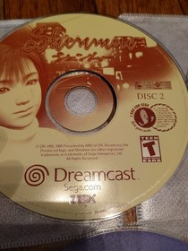 Shenmue Game Dreamcast 2000  All 4 Discs 1,2 & 3 & Passport - Tested 