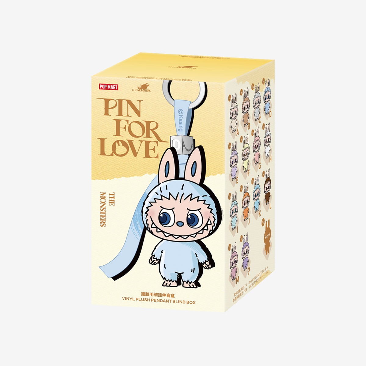 POP MART Labubu V4 The Monsters Pin For Love Alphabet Plush