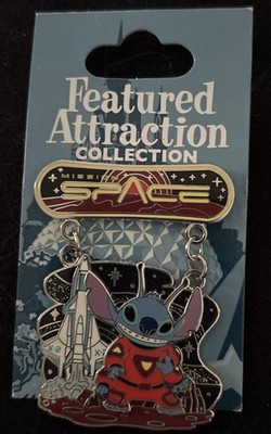 Disney STITCH MISSION SPACE Featured Attractions Collection 2008 LE 3000 Pin