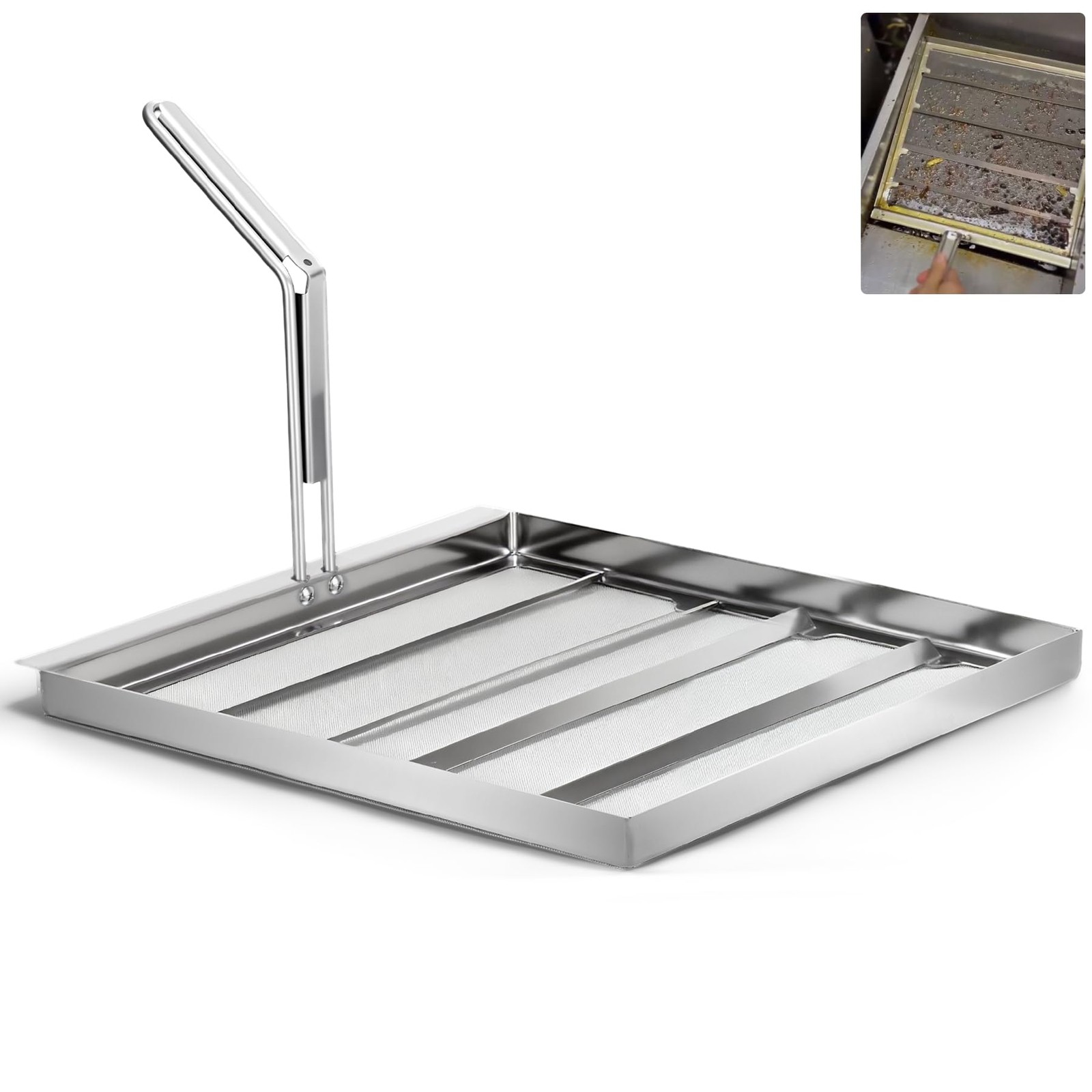 Filter (straight Edge), 14" X 13.5", 304 Stainless...