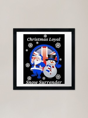 Weihnachten Treu Schnee Kapitulation Rahmen Gerahmtes Wandbild Poster Leinwanddruck Bild