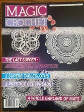 Thread Patterns Magic Crochet Last Supper 4-fan Bedspreads Doves Tablecloth 1990