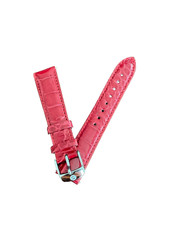 MICHELE DECO SIDNEY SEREIN RED 18mm ALLIGATOR WATCH STRAP - MS18AA010611 - Italy