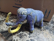 7" Vintage 1992 Applause Realistic Baby Elephant Hard Plush Stuffed Animal