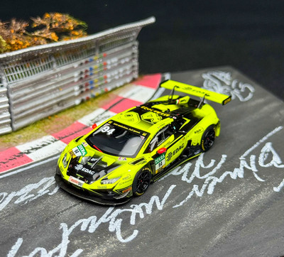 TH 1:64 Yellow Huracan GT3 Evo2 DTM 2023 #94 Sport Model Diecast Metal Car
