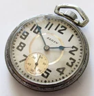 Antique Elgin Pocket Watch 16 size 7 jewels Base metal case RUNS SLOW