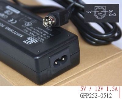 UNIVERSAL GFT NETZTEIL 5V / 12V 1,5A 4-PIN FÜR ROUTER, LED, MEDIA PlAYER MLE