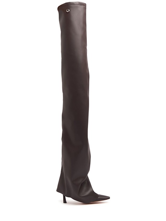 The Attico - Women - 95mm Robin OTK thigh high boots - Brown 174390₽