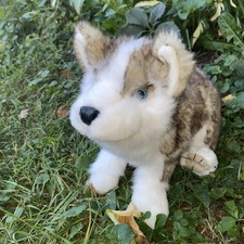 Folkmanis Hand Puppet Wolf Pup Full Body Realistic Plush Husky