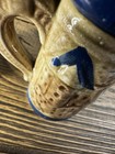 Vintage Made in Japan Ceramic Beer Stein Salt Pepper Shakers Blue Band Pair — photo 9