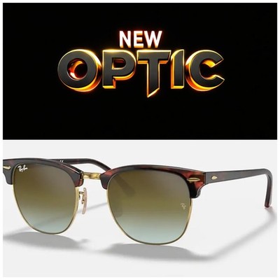 Gafas De Sol Ray-Ban RB3016 990/9J Clubmaster Havana Green Mirror Gradient New