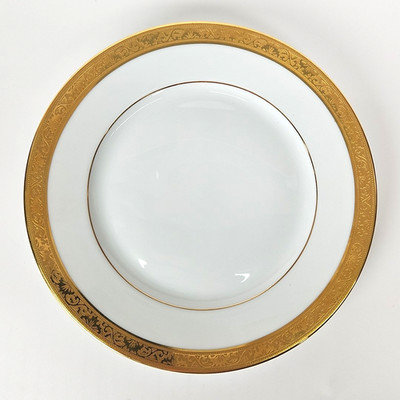 Ceralene Raynaud AMBASSADOR GOLD Limoges -Set of 11 - Salad Plates 7-5/8''