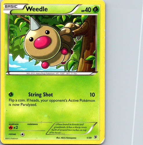 Weedle 1/39 Kalos Starter Set Pokemon TCG HP