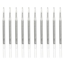 10Pack 1mm Gel Pen Refills for Coloring, Broad Point Sparkle, Light Silver